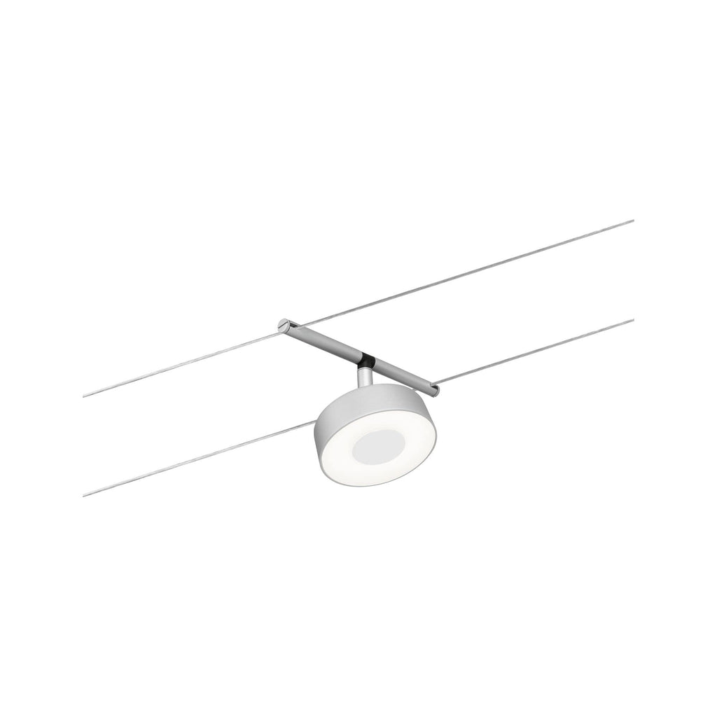 Paulmann 94476 LED Seilsytem Circle Einzelspot 400lm incl. 1x5 W Warmweiß Chrom matt, Chrom Kunststoff, Metall Beleuchtungssystem 3000 K
