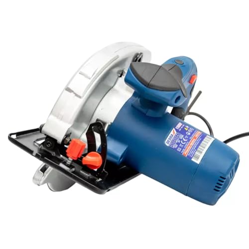 Handkreissäge DEDRA stark 1500W, Kreissägeblatt Ø 185mm, max. Schnitttiefe 66 mm, Sehr hohe Drehzahl: 5500 U/min Ergonomisches Leichtgewicht 4,4kg, softgrip, für Holz und mehr