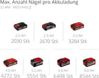 Einhell Akku-Nagler TE-CN 18 Li - Solo Power X-Change (Li-Ion, 18V, Tacker und Nagelpistole, max. 20 Schuss pro Minute, inkl. 300 Nägel, inkl. 300 Klammern, ohne Akku, ohne Ladegerät)