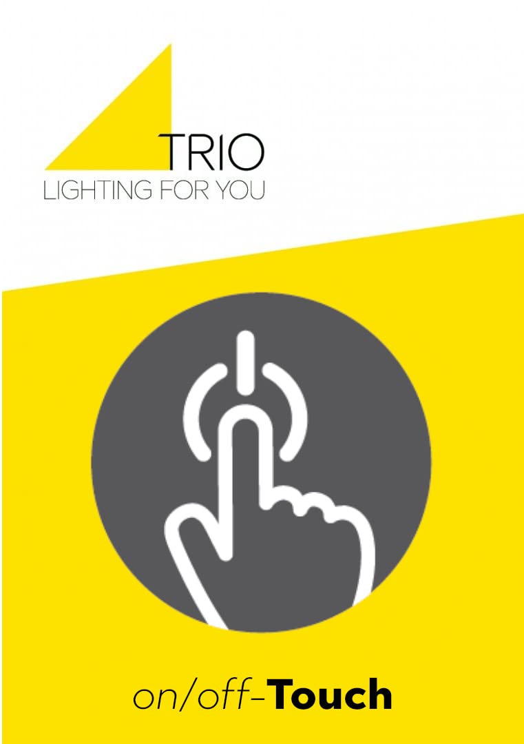Trio Leuchten Tischleuchte Luis II 595700106, Metall Chrom, Glas weiß satiniert, exkl. 1x E14, On/Off Touch