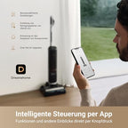 dreame H14 Pro Nass- und Trockensauger, 180° Lie-Flat, 60 °C Bürstenpflege, 5-min Trocknung, automatische Lösungsmittelverteilung, App-Steuerung, Doppelrotationsbürste, 18.000Pa Saugkraft, Doppelkante