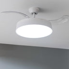 Cecotec Deckenventilator mit praktischen Flügeln und Lampe, EnergySilence Aero 4280, unsichtbar, 40 W, Durchmesser 106 cm, Timer, 3 Lichtfarben, Sommer-Winter, Weiß