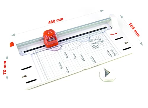 Peach 5 in 1 Kreativ Rollenschneider - 4 Schnittarten inkl. praktischer Eckenrunder - bis A3 Format - bis 10 Blatt - PC200-20