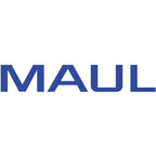 MAUL Briefwaage MAULalpha 18,8 x 14,1 x 3,7 cm | Stabile Waage bis 2kg | Große Wiegefläche Ø 12,4 cm | Automatische Nullstellung und Abschaltautomatik | Inklusive Batterien | Schwarz