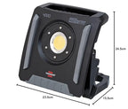 Brennenstuhl Professional Multi Battery LED Akku Baustrahler 4000 MA (40W, 4500lm, IP65, Arbeitsleuchte kompatibel mit 18V Akkus 10 verschiedener Hersteller, ohne Akku, Engineered in Germany)