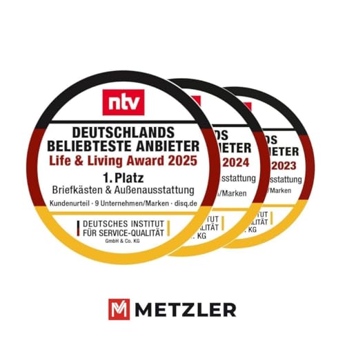 Metzler Paketbox, Briefkasten mit großem Paketfach in Anthrazit, personalisierte Paketbox für draußen, Standbriefkasten mit Paketfach, Paketkasten, Postbox mit Gravur, rostfrei und massiv - Bispo 2