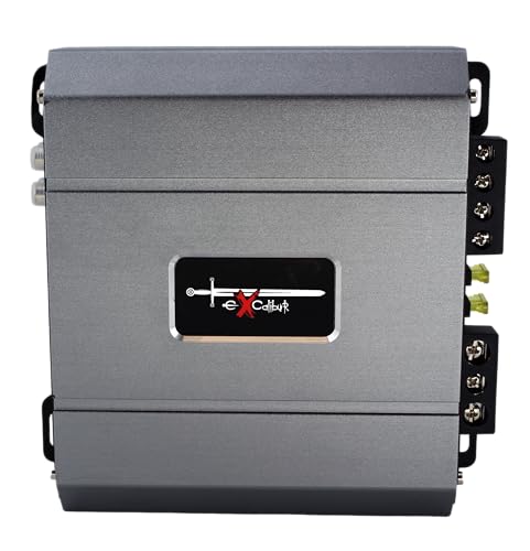 Excalibur X275.2 Auto Verstärker HiFi Stereo 2 Kanal 1300 Watt- Kfz Mini Verstärker Mit 2 x 650 Watt Endstufe Auto, Bass-Boost 12 dB, Variable Frequenzweiche, Remote Anschluss, Subwoofer Bridge Modus