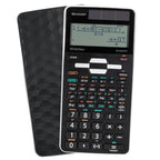 SHARP EL-W550TG Wissenschaftlicher Schulrechner (D.A.L.-Eingabe, Solar, WriteView) Schwarz
