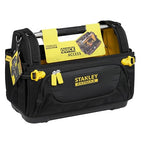 STANLEY FatMax Werkzeugtrage - Werkzeugtasche aus strapazierfähigen 600er Denier Nylon, schneller Zugriff auf das Werkzeug, mit rutschfestem Stahlgriff, verschließbare Seitenteile - FMST1-80146