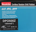 Makita DPO500Z Akku-Exzenterpolierer 18 V (ohne Akku, ohne Ladegerät)