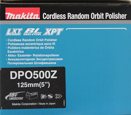 Makita DPO500Z Akku-Exzenterpolierer 18 V (ohne Akku, ohne Ladegerät)