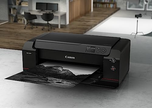 Canon imagePROGRAF PRO-1000 (DIN A2 Druck randlos, 12-Tintensystem, WLAN, LAN, 7,5 cm Farbdisplay), schwarz