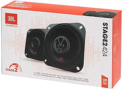 JBL Stage2 424 2-Wege Auto Lautsprecher Set von Harman Kardon - 150 Watt KFZ Autolautsprecher Boxen 10 cm