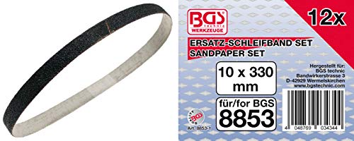 BGS 8853 | Druckluft-Bandschleifer | für Schleifbänder 330 x 10 mm | 20000 U/min | stufenlos verstellbar