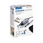Dremel 3000 Multifunktionswerkzeug 130W, Set mit 1 Aufsatz, 25 Zubehörteilen, Variable Drehzahl 10.000-33.000 U/min zum Schneiden, Schleifen, Gravieren, Polieren, Schärfen, Reinigen, Schnitzen