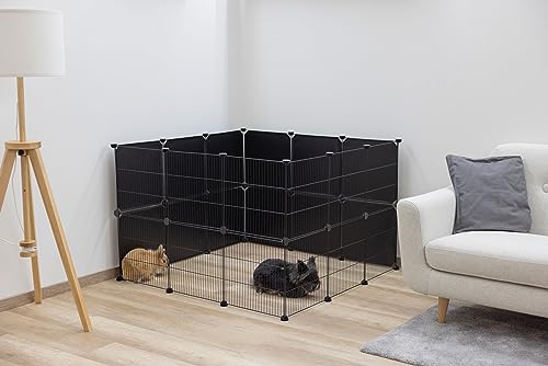 Kerbl Pet Erweiterung 6X Kunststoffwand-Elemente für Indoor-Freigehege Hopsi, 35x35 cm je Element