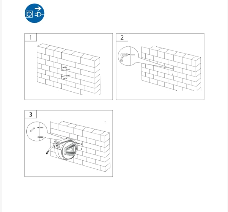 Güde Automatikschlauchtrommel 15 m (12 bar, 180° schwenkbar, Druckluftschlauch Ø 16/9 mm hochflexibel, abriebfest, überfahrbar, chemikalien- und temperaturbeständig, Automatikeinzug, Wandhalterung)