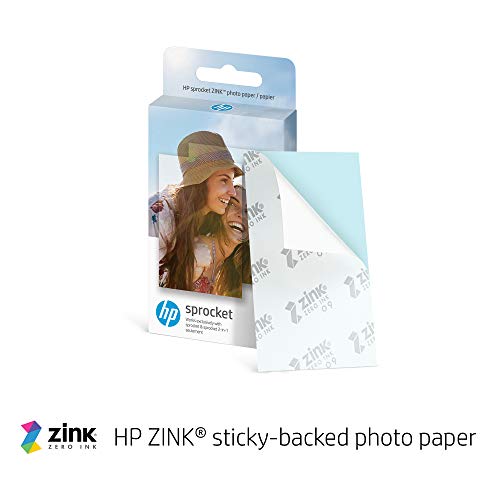 HP Sprocket 2x3 Sofortbilddrucker für Smartphones - Tragbarer, kabelloser Farbdrucker - Zink-Fotopapier mit Kleberückseite - Drucke von kompatiblen iOS- & Android-Geräten per Bluetooth-App - Rosa
