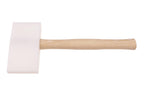 STUBAI KUNSTSTOFFHAMMER keilförmig 155 × 85 × 35 mm | Kopf aus hochschlagfestem Kunststoff | Eschenstiel geschweift | unlackiert & rutschfest | Profi-Spenglerhammer | 278501