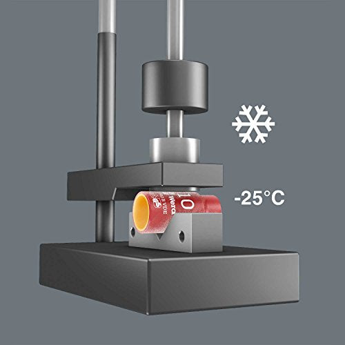 Wera 05004970001 8100 SB VDE 1 Zyklop Knarrensatz, Isoliert, Umschalthebel, 17-teilig, 3/8 Zoll