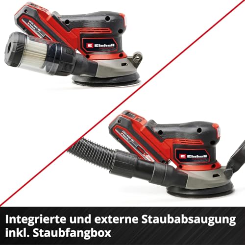 Einhell Professional Akku-Exzenterschleifer TP-RS 18/32 Li BL-Solo Power X-Change (18 V, Brushless, 3,2 mm Schwingkreis, 125 mm Schleifteller, inkl. Schleifpapier, ohne Akku)