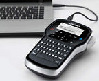 DYMO LabelManager 280 Wiederaufladbares Handheld-Etikettendrucker-Set, QWERTY-Tastatur, mit 2 Rollen D1-Etiketten und Tragetasche