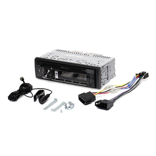 Pioneer MVH-S320BT, 1DIN Autoradio mit RDS, halbe Einbautiefe, deutsche Menüführung, Bluetooth, USB, AUX-Eingang, Freisprecheinrichtung, Smart Sync