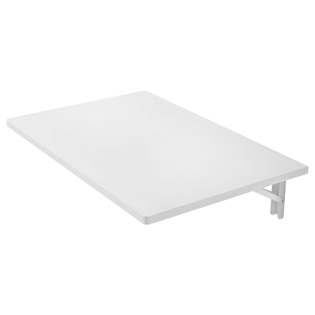 VEVOR Wandklapptisch, 60 x 40 cm, Klapptisch, schwebender Schreibtisch mit Eisenhalterung, herunterklappbarer Schreibtisch für kleine Räume, Heimbüro, Esszimmer, Waschküche, Küche, Bar, weiß