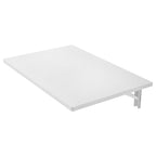 VEVOR Wandklapptisch, 60 x 40 cm, Klapptisch, schwebender Schreibtisch mit Eisenhalterung, herunterklappbarer Schreibtisch für kleine Räume, Heimbüro, Esszimmer, Waschküche, Küche, Bar, weiß