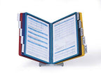 Durable Tisch-Sichttafelsystem (Vario Table 10, mit 10 Sichttafeln A4) mehrfarbig, 557000