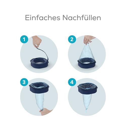 Angelcare Original Nachfüllkassetten Classic/Dress-Up XL, 6er-Pack, hält bis zu 12 Monate, 5x weniger Folienverbrauch