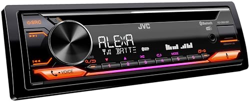 JVC KD-DB622BT CD-Autoradio mit DAB+ und Bluetooth Freisprecheinrichtung (Soundprozessor, USB, AUX-In, Spotify Control, 4 x 50 Watt, rote Tastenbeleuchtung, Ohne Antenne)