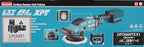 Makita DPO600TKX1 Exzenterpolierer, 1 Akku plus Ladegerät im Transportkoffer, Blau, 18 V / 5,0 Ah