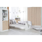roba Kinderzimmerset 'Gabriella', 2-teilig, enthält Babybett 70x140cm & breite Wickelkommode, bicolor