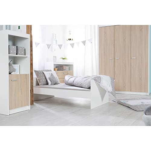 roba Kinderzimmerset 'Gabriella', 2-teilig, enthält Babybett 70x140cm & breite Wickelkommode, bicolor