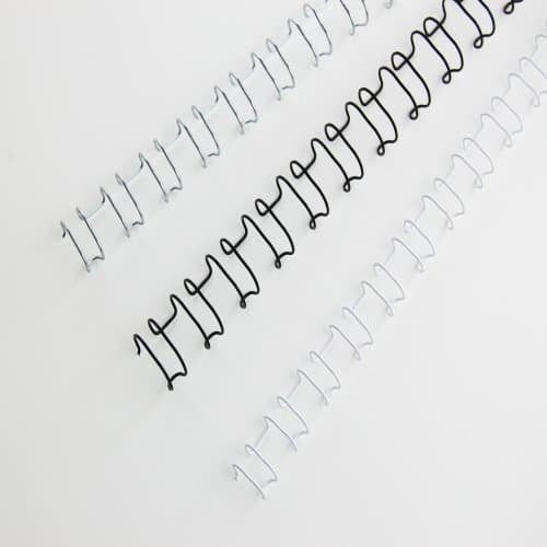GBC 445516 MultiBind Drahtbinderücken, 10mm, silber, 100 Stück