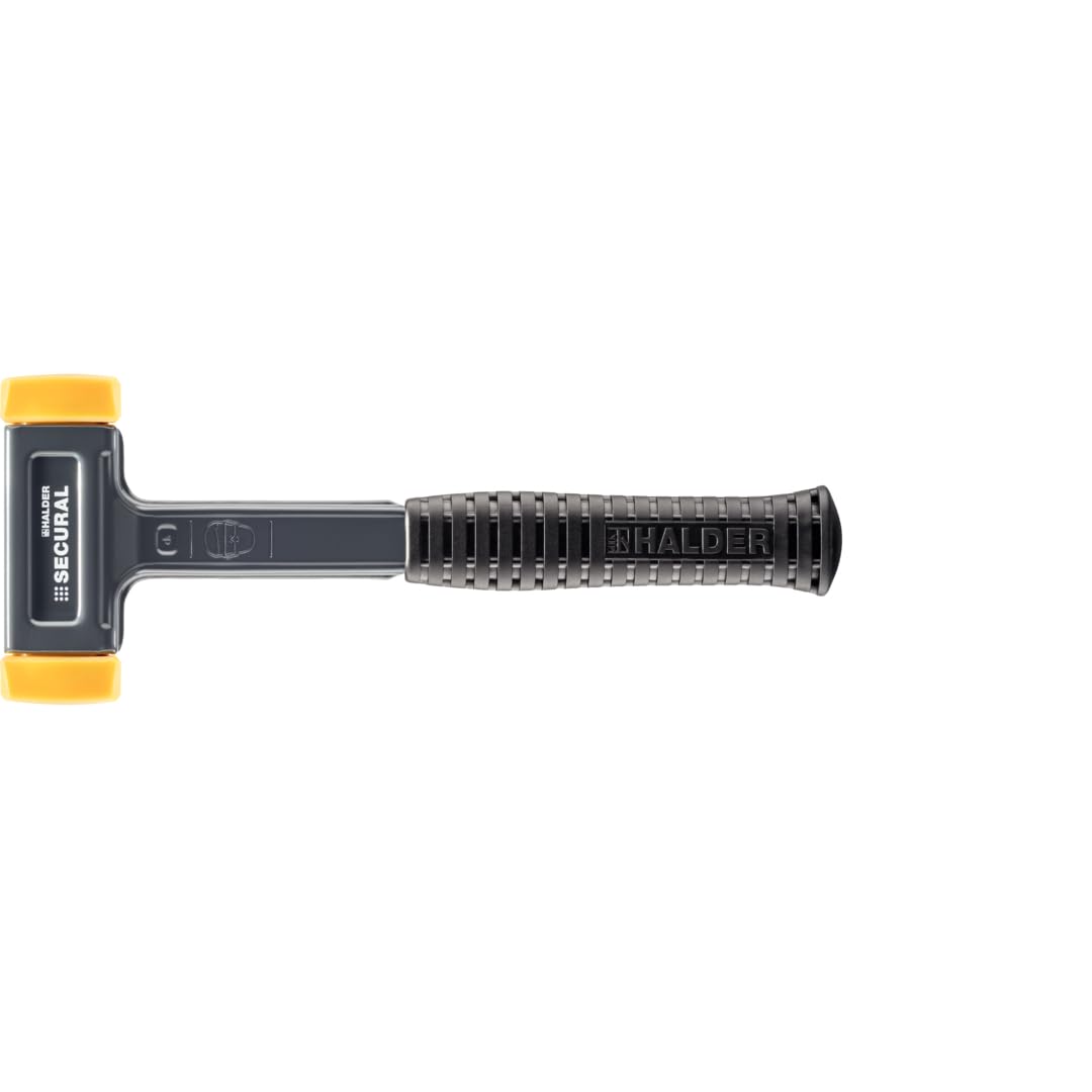 SECURAL-Schonhammer, Kopf und Stiel bruchsicher aus einem Stück Stahl, Schlageinsätze rechteckig | L=30 mm/B=40 mm | 3380.040