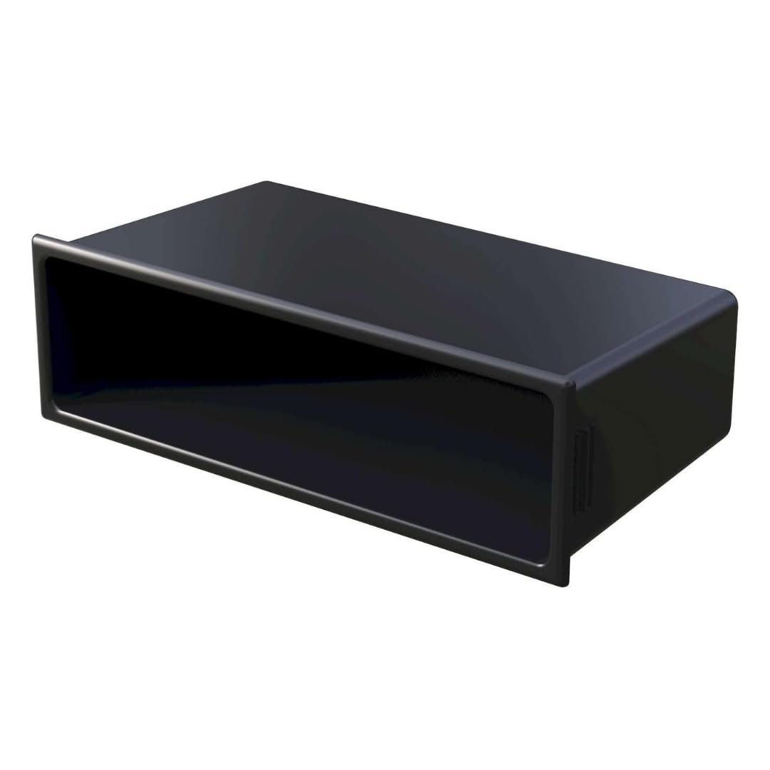 Audioproject A184 - Autoradio Universal Ablagefach 1 DIN Radio Ausschnitt Radioblende kompatibel für VW Golf VW Passat 3BG VW Polo VW Lupo Volvo Skoda Seat FIAT Mazda Ford Audi Mercedes ISO