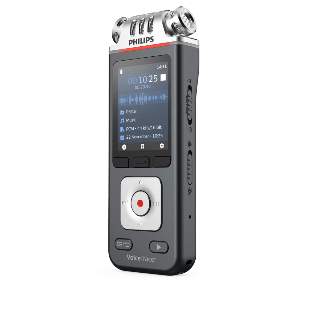 Philips VoiceTracer Audiorecorder Diktiergerät DVT6110, DVT7110