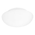 EGLO Deckenlampe Ella, Ø 35 cm, 2 flammige Wandlampe, Deckenleuchte aus Stahl und Glas in Weiß, Opal matt, Wohnzimmerlampe, Küchenlampe, Bürolampe, Flurlampe Decke, E27 Fassung