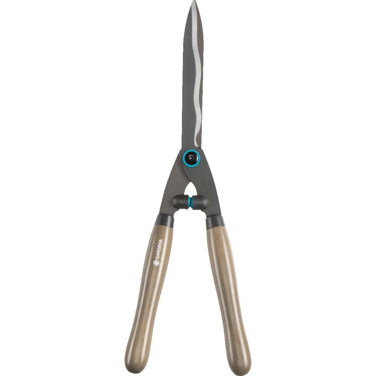 Gardena Heckenschere NatureCut: Robuste Gartenschere zum Schneiden von Hecken und dickeren Ästen, 23 cm, antihaftbeschichtete Messer, ergonomische Holzgriffe (12300-20)