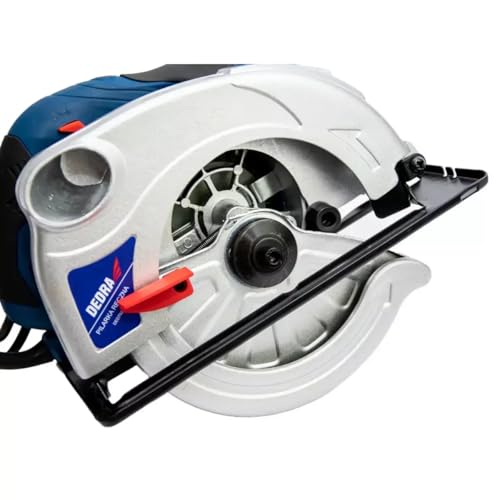 Handkreissäge DEDRA stark 1500W, Kreissägeblatt Ø 185mm, max. Schnitttiefe 66 mm, Sehr hohe Drehzahl: 5500 U/min Ergonomisches Leichtgewicht 4,4kg, softgrip, für Holz und mehr