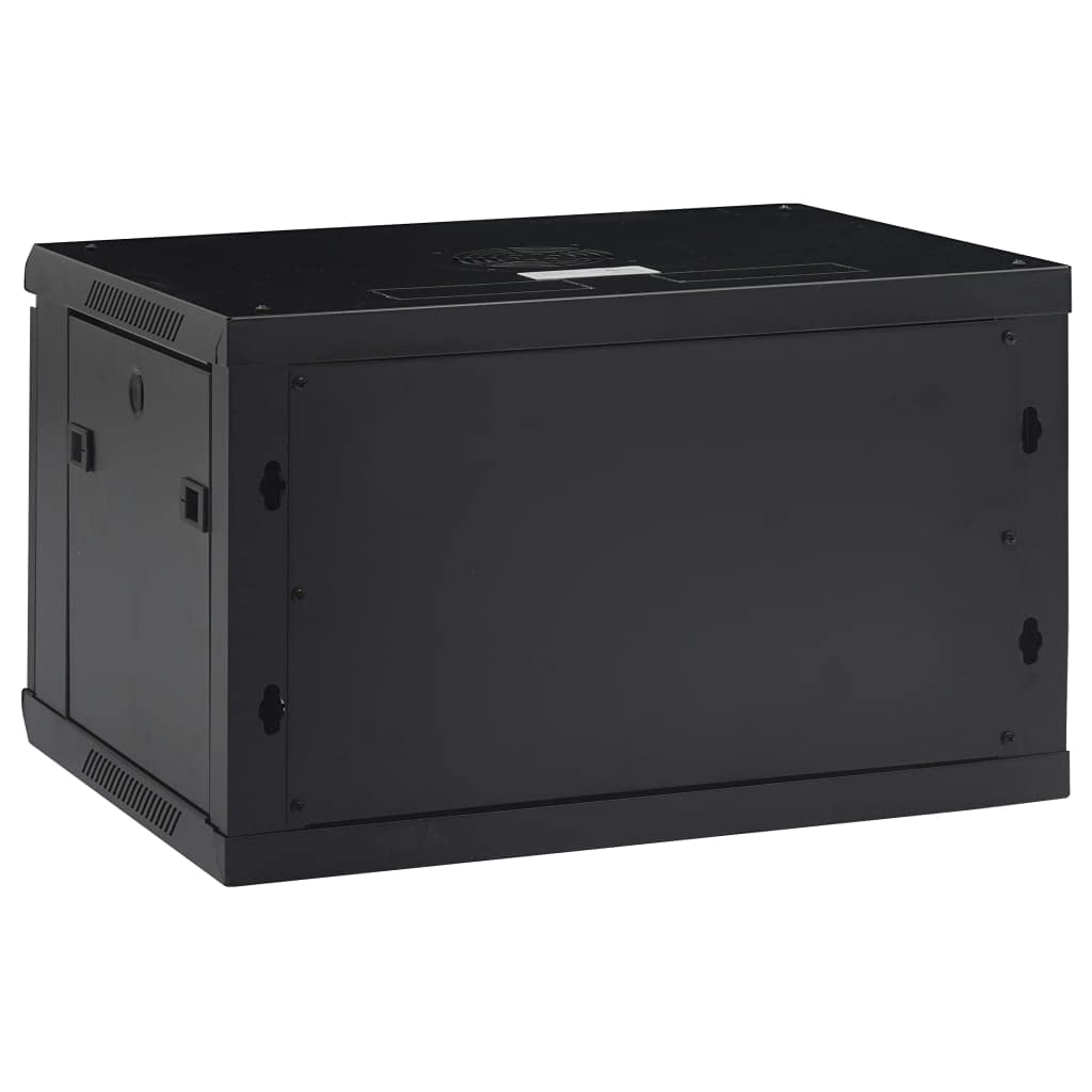 vidaXL 6U Netzwerkschrank Wandmontage Abnehmbare Seitenteile Serverschrank Wandschrank Schrank Wandgehäuse 19" IP20 600x450x350mm 70kg