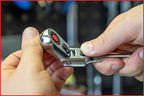 KS Tools 914.3820 3/8" SlimPOWER Teleskop-Gelenk-Umschaltknarre, 72 Zahn