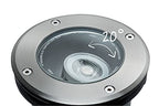 Paulmann Beleuchtungssystem Plug&Shine LED-Außeneinbauleuchte 6 W Warm-Weiß 93908 Silber 38 °