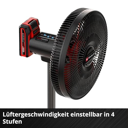Einhell Akku-Ventilator GE-CF 18/320 P Li-Solo Power X-Change (18 V, Stand-Ventilator, 4 Geschwindigkeitsstufen, autom. Schwenkfunktion, höhenverstellbar, ohne Akku)