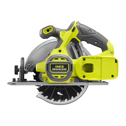 RYOBI 18 V ONE+ Brushless Akku-Handkreissäge RCS18BL-0, 184 mm Sägeblatt, werkzeuglose Einstellungen, ohne Akku und Ladegerät