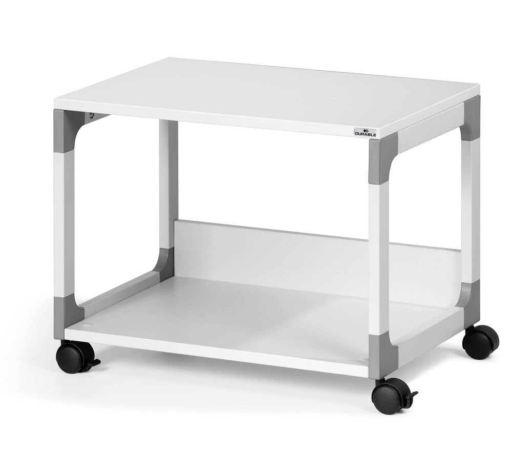 Durable System Multi Trolley 48, grau, glasfaserverstärkte Ecken, Kippschutz - 600 x 477 x 432 mm, 371010
