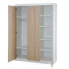 roba Zimmerset 'Gabriella', 3tlg, Bicolor, inkl. Bett 70x140cm, Wickelkommode mit 3 Schubladen, Schrank 3-türig