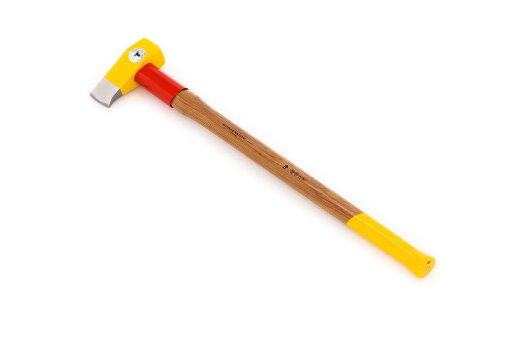 OCHSENKOPF Profi-Spalthammer Big Ox, Mit Rotband-Plus Stielbefestigung, Langlebiger Stiel aus Hickoryholz, Gelb, 4,2 kg